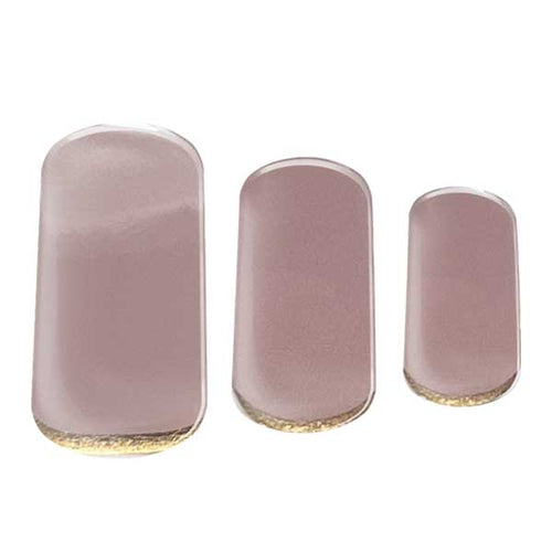 Semi-cured Gel Nail Wraps - Mauve Gold Dip