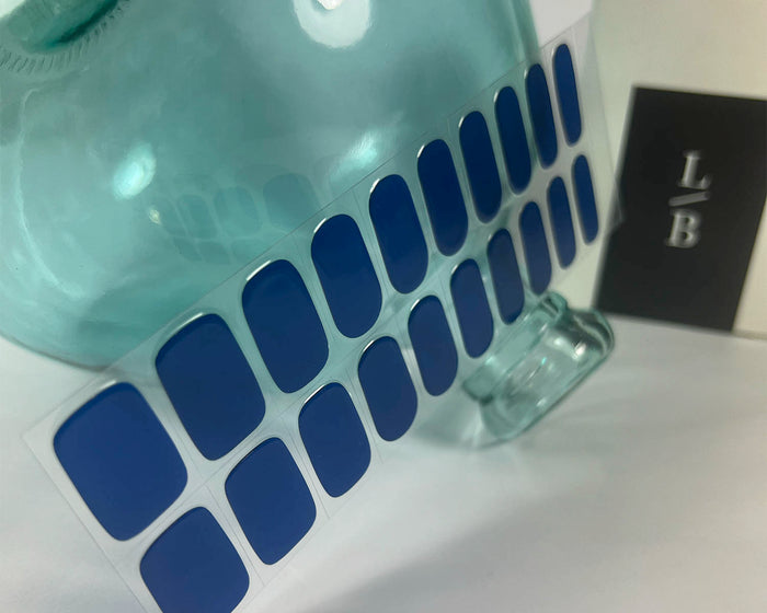 Semi-cured Gel Nail Wraps - Navy Pool