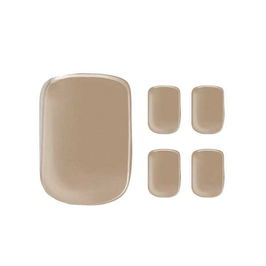 Semi-cured gel nail toe wraps in Oat Latte, product shot