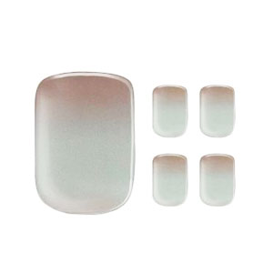 Semi-cured gel nail toe wraps in Ombre Peach, product shot