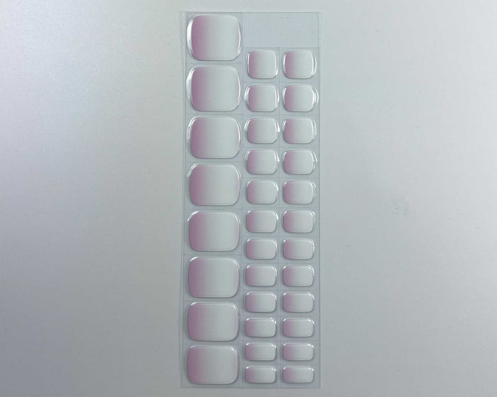 Semi-cured Gel Nail Wraps - Ombre Pink Toes