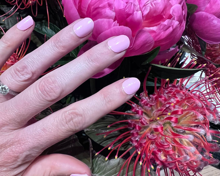 Semi-cured Gel Nail Wraps - Pink Fairy Floss