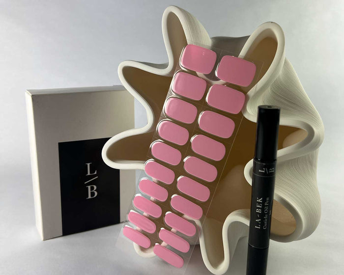 Semi-cured Gel Nail Wraps - Pink Fairy Floss