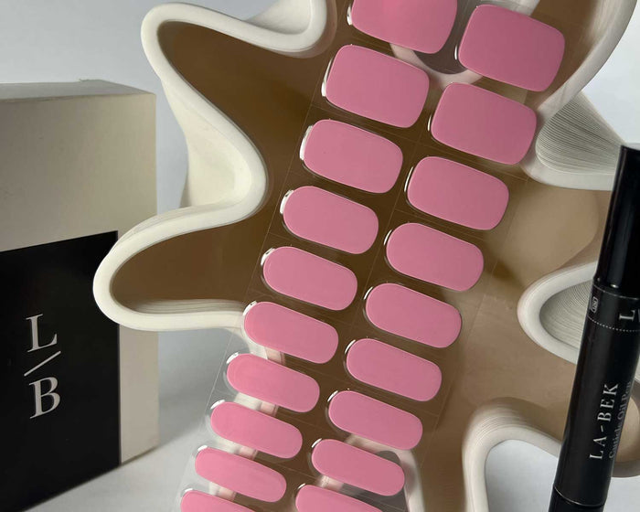 Semi-cured Gel Nail Wraps - Pink Fairy Floss