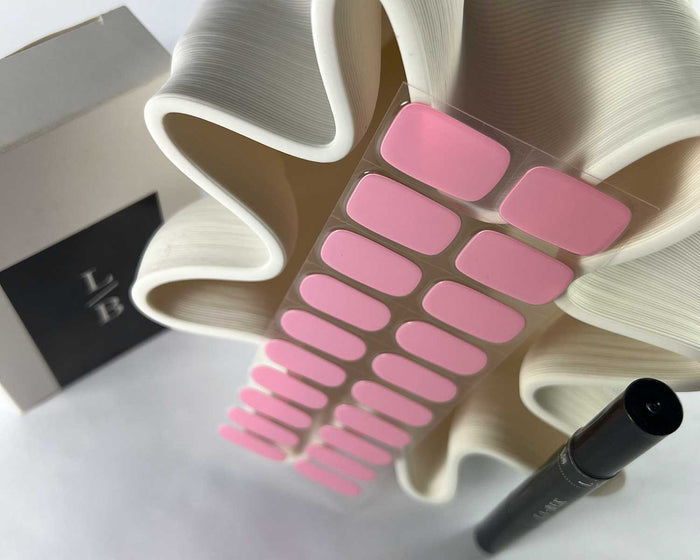Semi-cured Gel Nail Wraps - Pink Fairy Floss