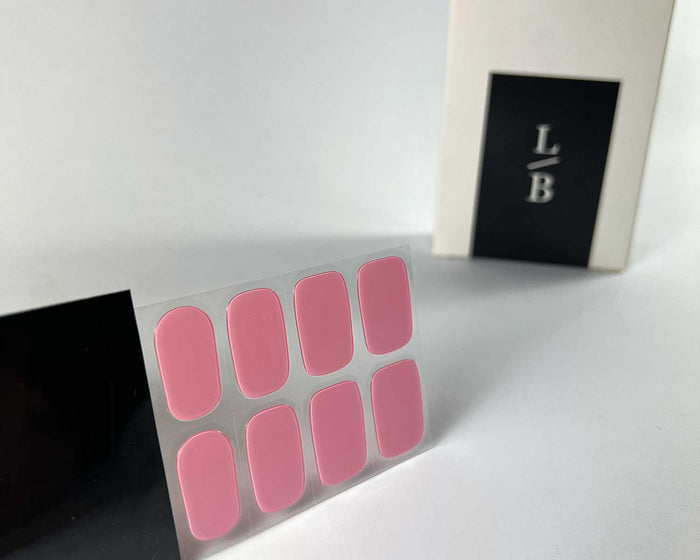 Semi-cured Gel Nail Wraps - Pink Fairy Floss