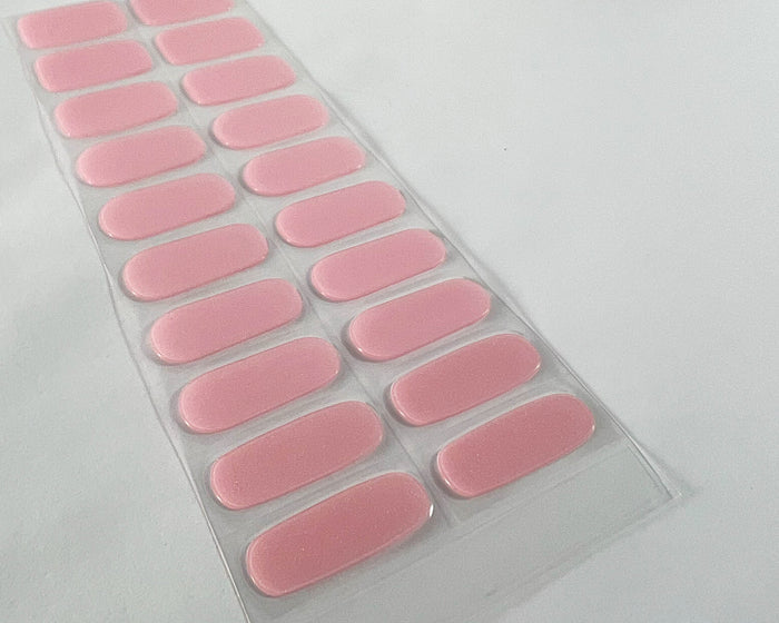 Semi-cured Gel Nail Wraps - Pink Pearl