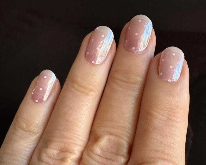 Semi-cured Gel Nail Wraps - Polka Dot Tide