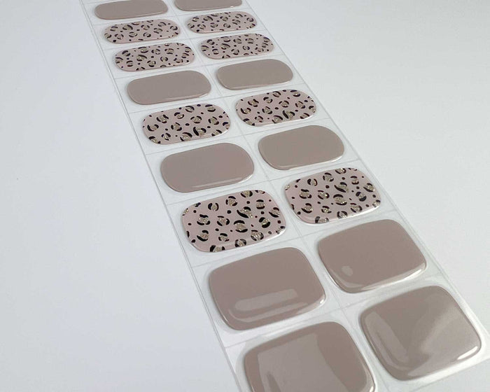 Purrluxe Blush gel nail wrap strip close-up