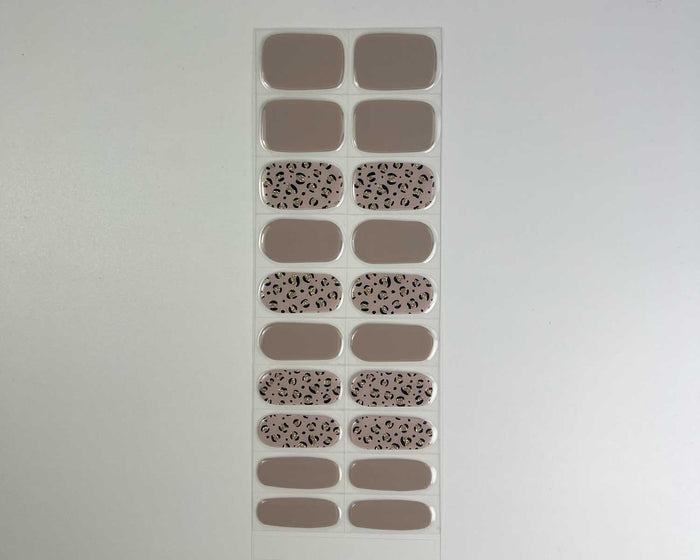 Purrluxe Blush gel nail wrap strip close-up, alternate view