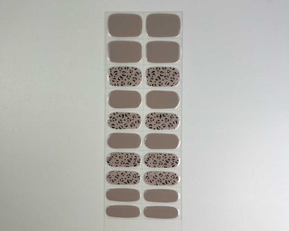 Purrluxe Blush gel nail wrap strip close-up, alternate view