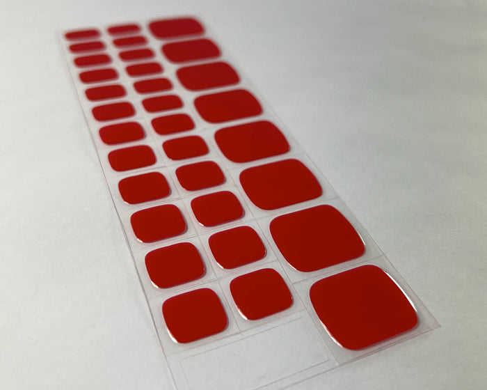 Semi-cured Gel Nail Wraps - Red Robin Toes