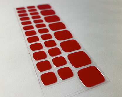 Semi-cured Gel Nail Wraps - Red Robin Toes