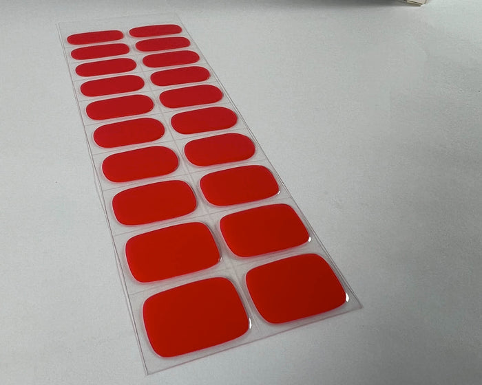Semi-cured Gel Nail Wraps - Royal Red