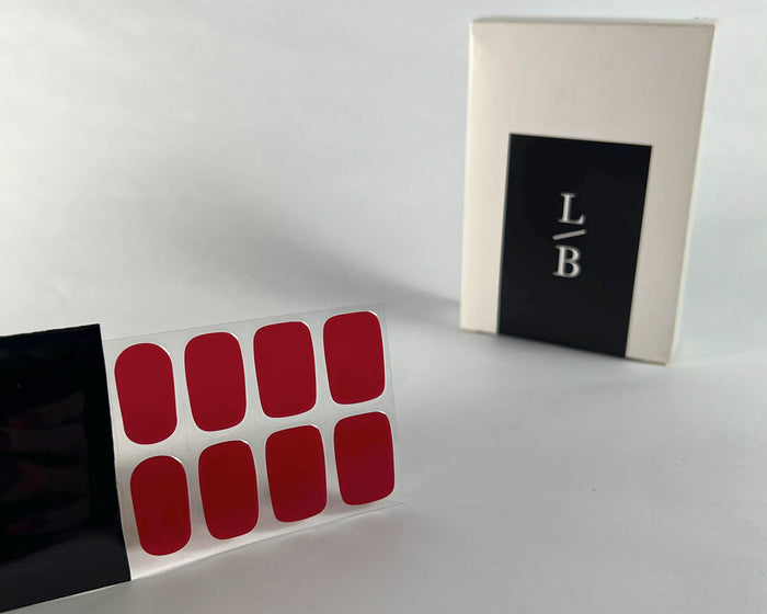 Semi-cured Gel Nail Wraps - Ruby Red