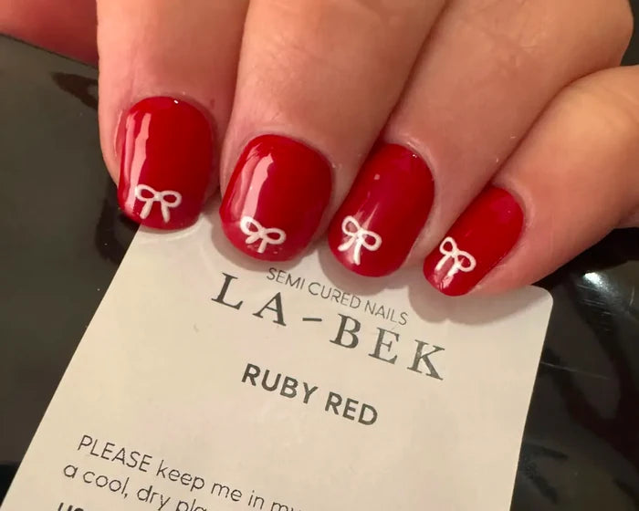 Semi-cured Gel Nail Wraps - Ruby Red