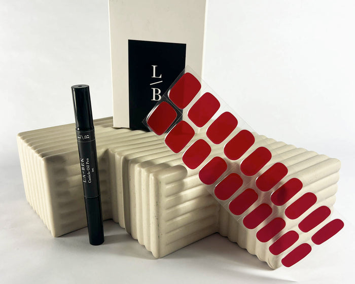 Semi-cured Gel Nail Wraps - Ruby Red