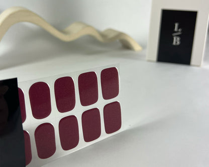 Semi-cured Gel Nail Wraps - Sangria