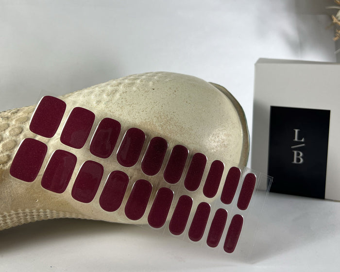 Semi-cured Gel Nail Wraps - Sangria