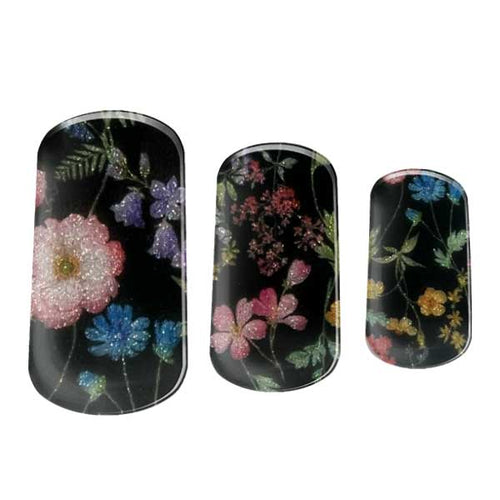 Semi-cured gel nail wraps in Secret Garden, product shot