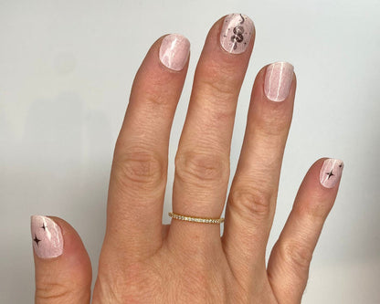 Snake Charmer semi-cured gel nail wraps, close-up
