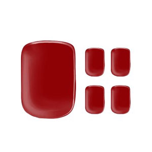 Semi-cured Gel Nail Wraps - Vixen Red Toes