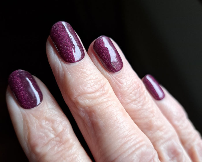 Semi-cured Gel Nail Wraps - Wine Cats Eye