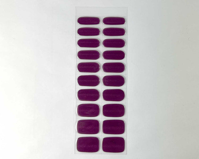 Semi-cured Gel Nail Wraps - Wine Cats Eye