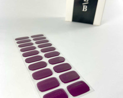 Semi-cured Gel Nail Wraps - Wine Cats Eye
