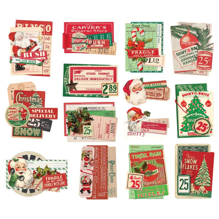 Simple Stories - Bits & Pieces Die-Cuts - 14/Pkg - Layered - Simple Vintage Dear Santa. Take your projects to the next level and put the perfect finishing touch with die cut embellishments. Available at Embellish Away located in Bowmanville Ontario Canada.