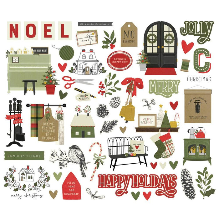 Simple Stories - Bits & Pieces Die-Cuts - 53/Pkg - The Holiday Life. Take your projects to the next level and put the perfect finishing touch with die cut embellishments. Available at Embellish Away located in Bowmanville Ontario Canada.