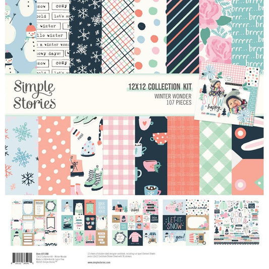 Simple Stories - Collection Kit 12"X12" - Simple Winter Wonder. Start your project off right with the perfect paper for scrapbook pages, greeting cards, bookmarks, gift cards, mixed media and much more! Available at Embellish Away located in Bowmanville Ontario Canada.