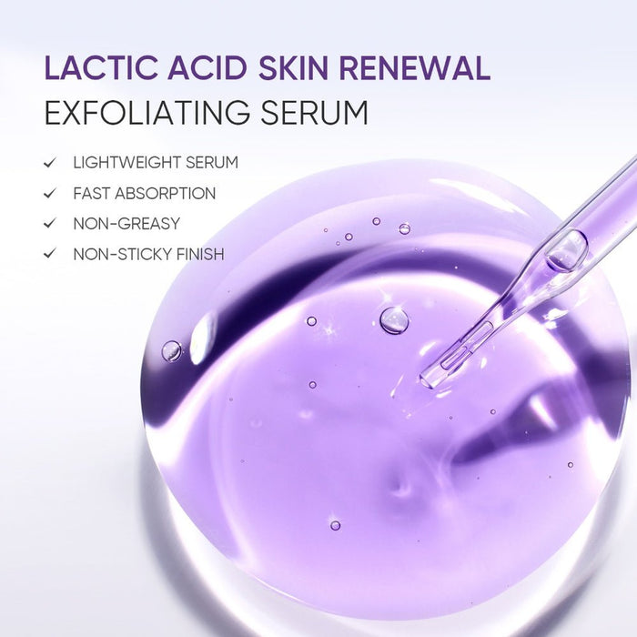 Skintific Lactic Acid Skin Renewal Exfoliating Serum 20ml. مصل تقشير البشرة لتجديد الجلد بحمض اللاكتيك - Princess Cosmetics Qatar