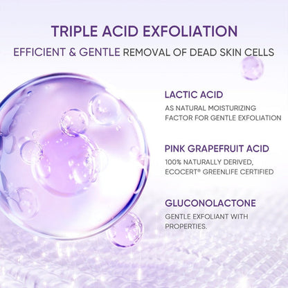 Skintific Lactic Acid Skin Renewal Exfoliating Serum 20ml. مصل تقشير البشرة لتجديد الجلد بحمض اللاكتيك - Princess Cosmetics Qatar