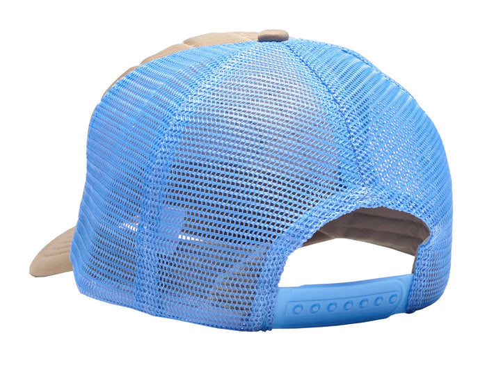 Skoom Logo Frog Trucker Cap - Brown / Blue