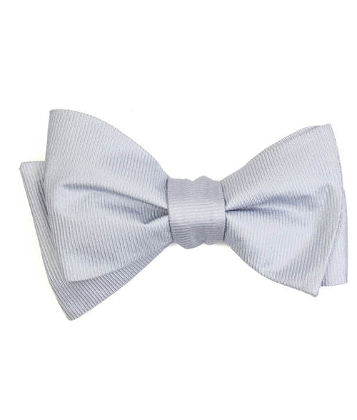 Sky Ribbed Bow Tie