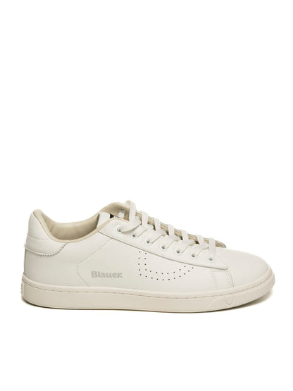BLAUER Sneaker lowell bianco LOWELL01 PELLE WHITE