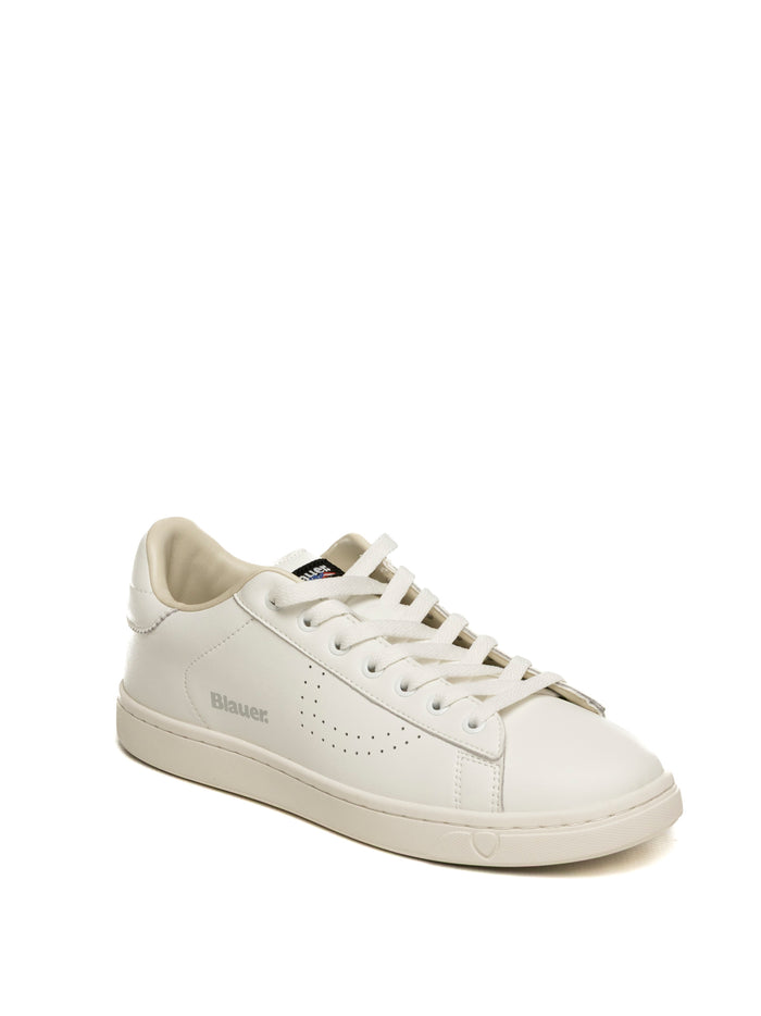 BLAUER Sneaker lowell bianco LOWELL01 PELLE WHITE