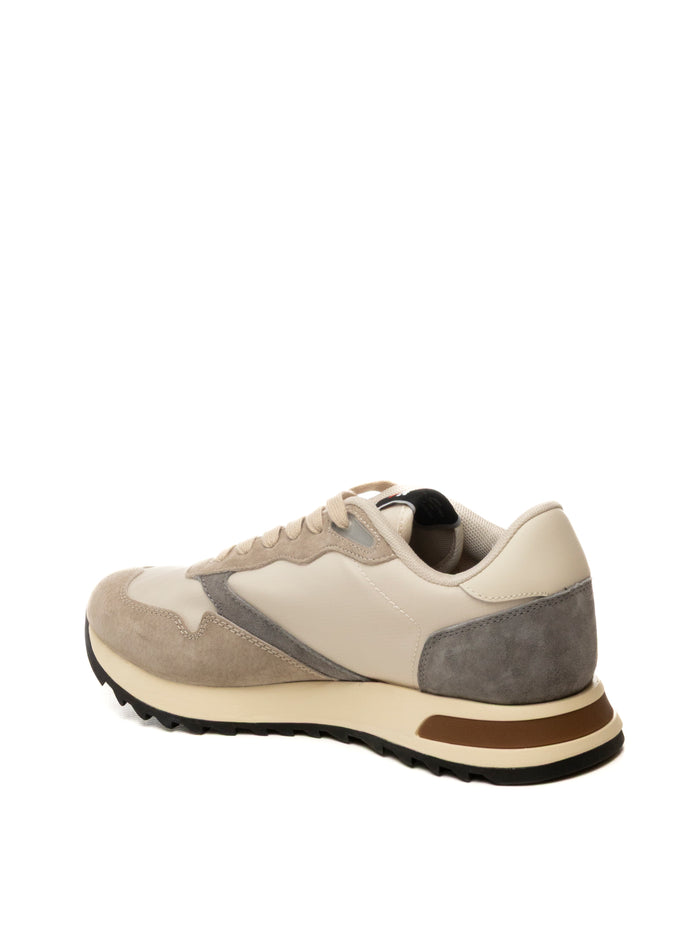 BLAUER sneaker ryder nylon bianco/grigio RYDER01 CAM/TESS-CRE/GREY