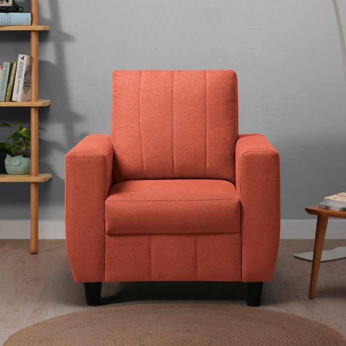 Sofa|Bae|1|Seater|Sofa|Fabric|Ember|Orange