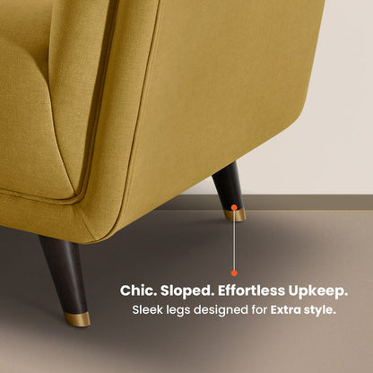 Sofa|BITE|2|Seater|Fabric|Arrowwood|Yellow