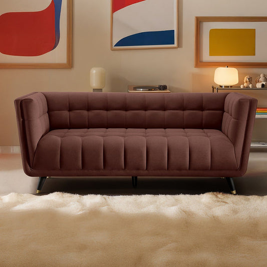 Sofa|BITE|3|Seater|Fabric|Firedbrick|Red
