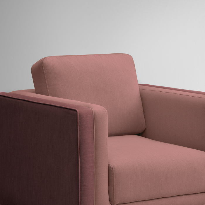 Sofa|Mojo|1|Seater|Sofa|Fabric|Berry|Blush|Pink