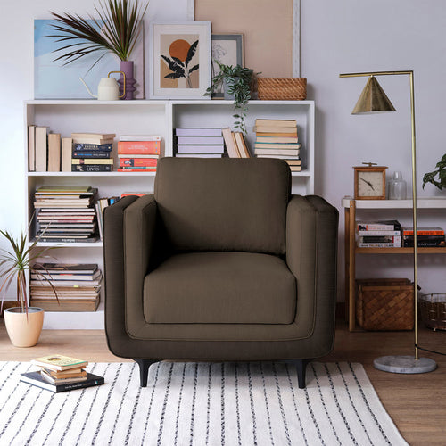 Sofa|Mojo|1|Seater|Sofa|Fabric|Cocoa|Rush|Brown
