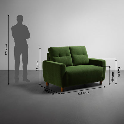 Sofa|Yolo|2|Seater|Sofa|Fabric|Avocado|Green