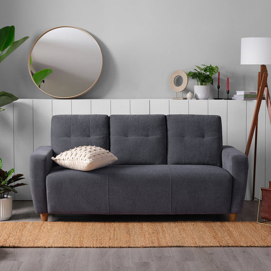 Sofa|Yolo|3|Seater|Sofa|Fabric|Sesame|Grey