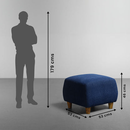 Sofa|Yolo|Ottoman|Fabric|Berry|Blue
