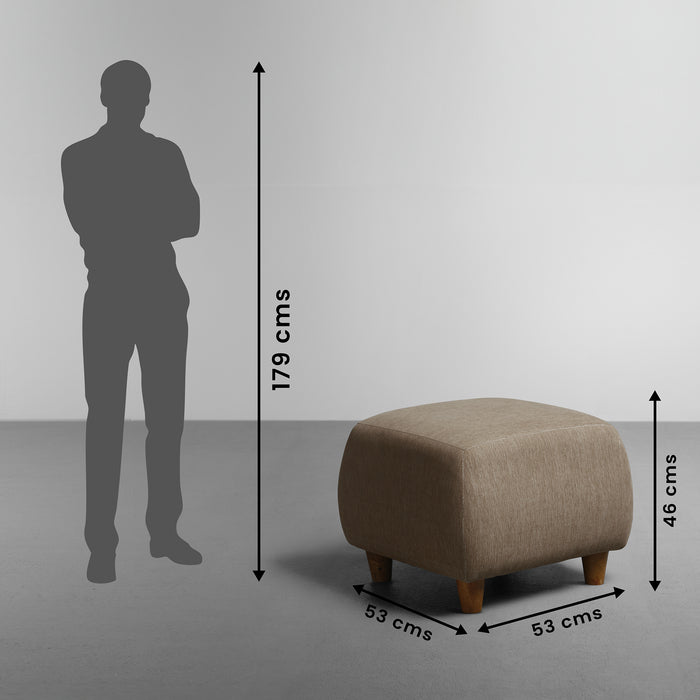 Sofa|Yolo|Ottoman|Fabric|Coco|Brown