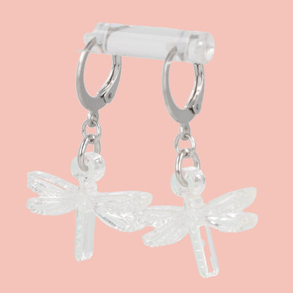 Sparx Dragonfly Huggie Hoop Earrings