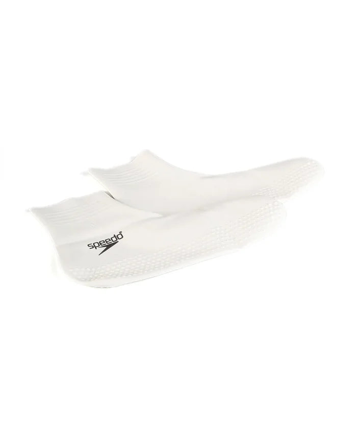 Speedo Latex Pool Sock, waterproof and stretchy swim sock designed for comfort and protection during swimming activities.